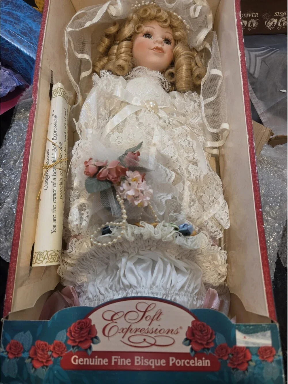 Soft expression genuine find Bisque porcelain